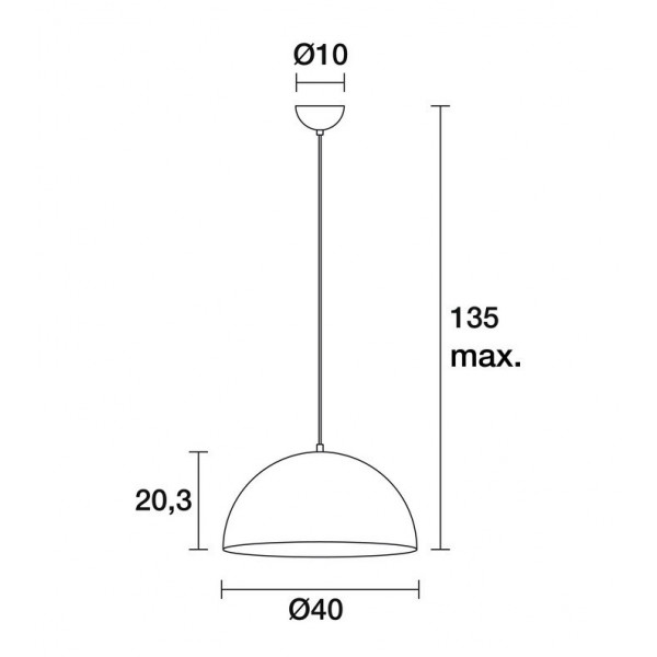 EXO LIGHTING MILDRED Lámpara colgante aluminio cepillado