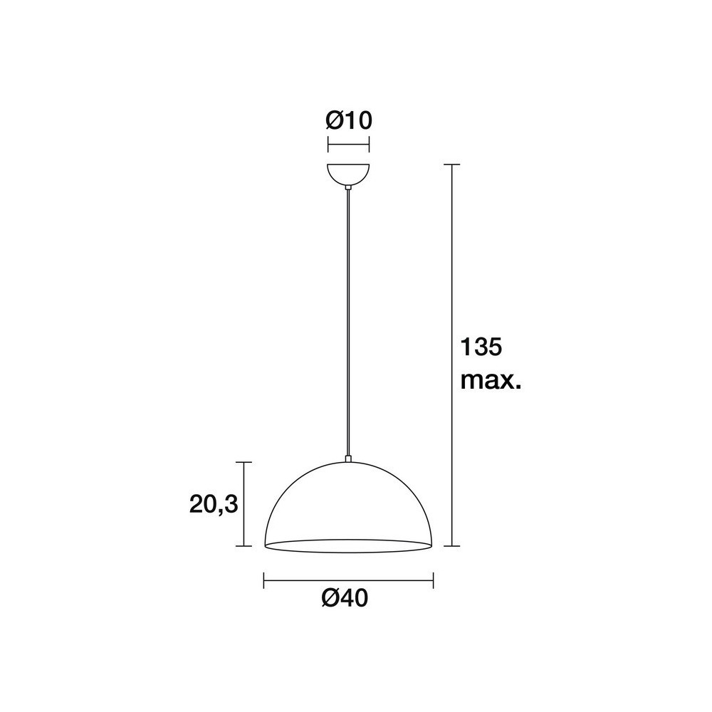 EXO LIGHTING MILDRED Lámpara colgante aluminio cepillado