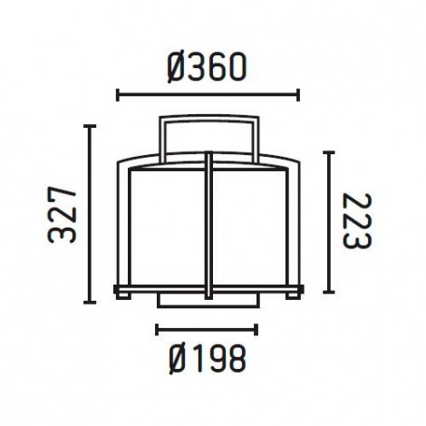 FARO CROSS-1 Lámpara portátil gris oscuro