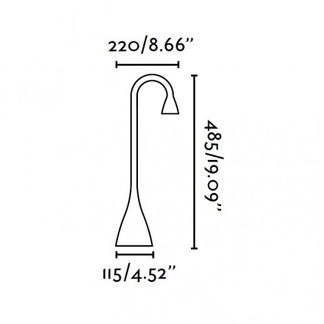 FARO LENA Lámpara flexo blanca