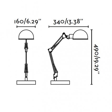 FARO BAOBAB Flexo Metal Negro