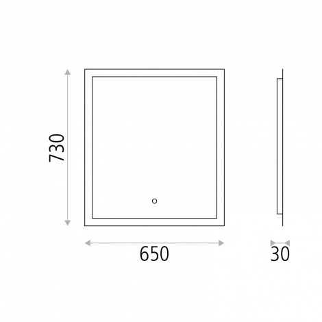 ACB AMANZI ESPEJO CON LUZ 650X730