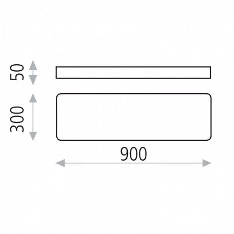 ACB TURIN 900 Plafón blanco CCT