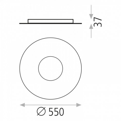 ACB UFO LED Lámpara plafón negro