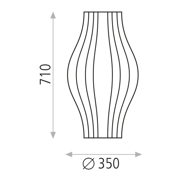 ACB MIRTA Lámpara de pie piedra 71cm