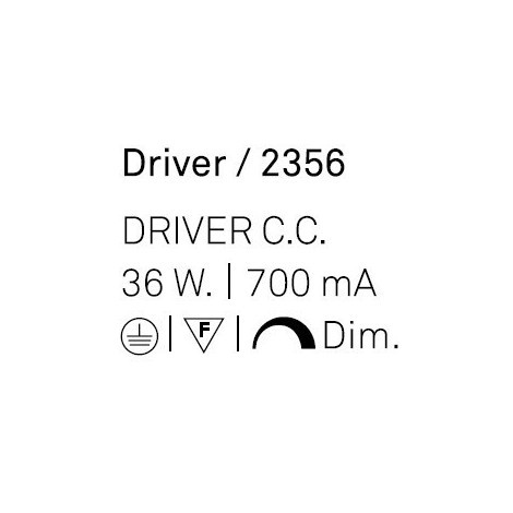 MILAN DRIVER C.C. 36W 700mA regulable