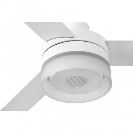 FARO ICE LED SPEAKER Ventilador de techo blanco con altavoz