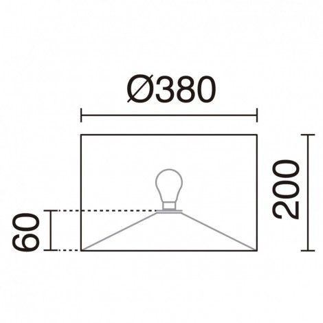 EXO LIGHTING AMSTERDAM Pantalla sobremesa negro Ø380