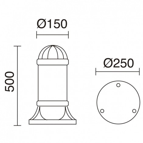 DOPO SAURO BALIZA NEGRO H500