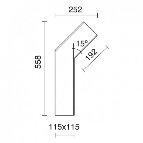 CRISTHER CLINA LED Lámpara baliza negra H558