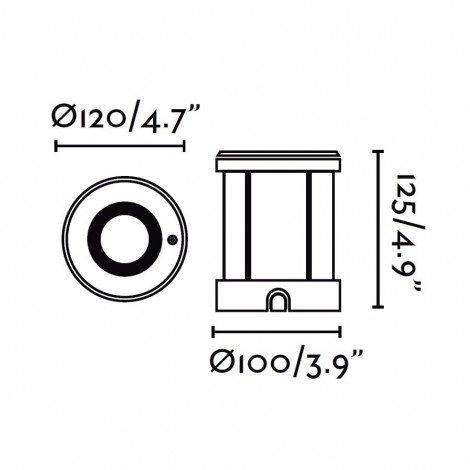 FARO TECNO Empotrable inox GU10