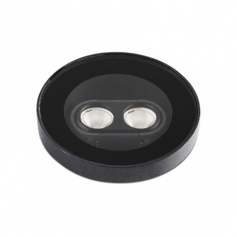 FARO TRAS 2L Orientable Empotrable Negro