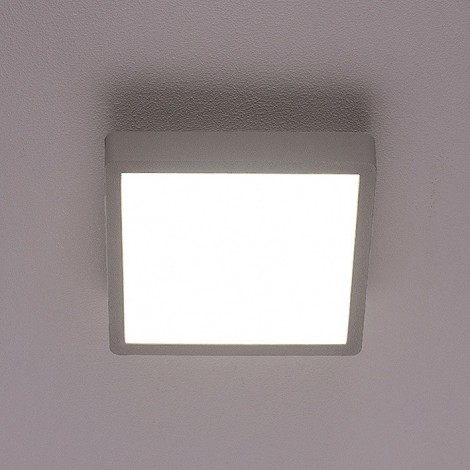 DOPO BLERA SQUARE LED plafón gris 15W