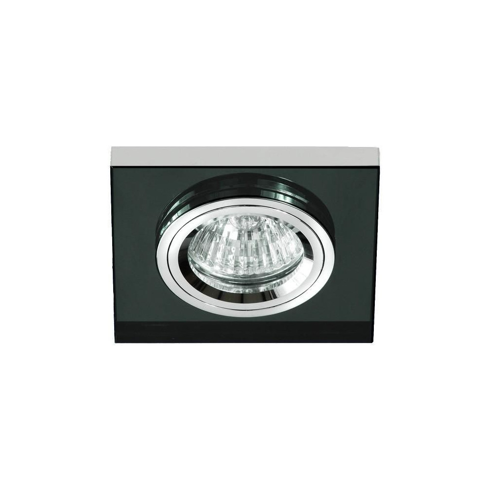 INCOLAMP 14004 EMPOTRABLE  DE TECHO CUADRADO CRISTAL ESPEJO NEGRO