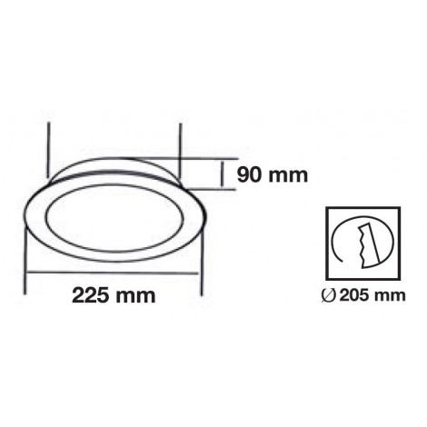 INCOLAMP DOWNLIGHT EMPOTRABLE LED COB 29W 4000K