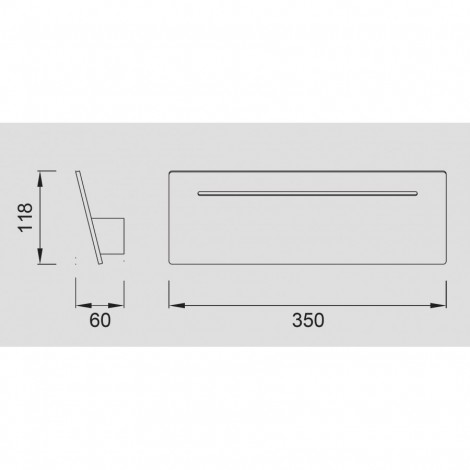 MANTRA TOJA aplique blanco led 16W