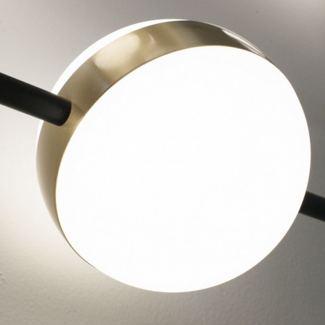 MANTRA CUBA LED colgante negro/oro 88CM