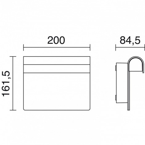 DOPO NUMBER LED aplique blanco 6W