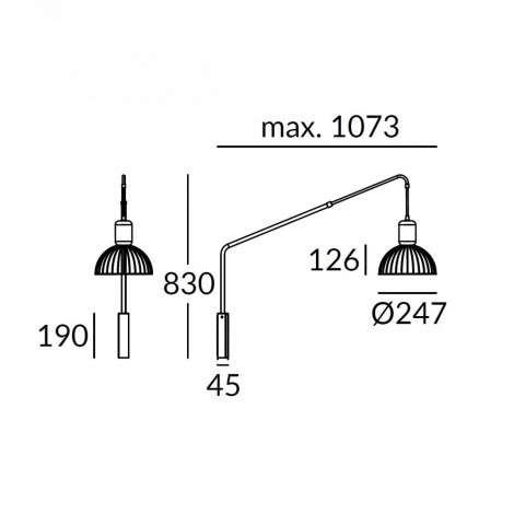 LEDSC4 CONTRAST Aplique cemento Ø247mm