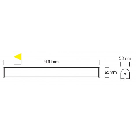 ONE LIGHT Aplique de baño cromo LED 20W