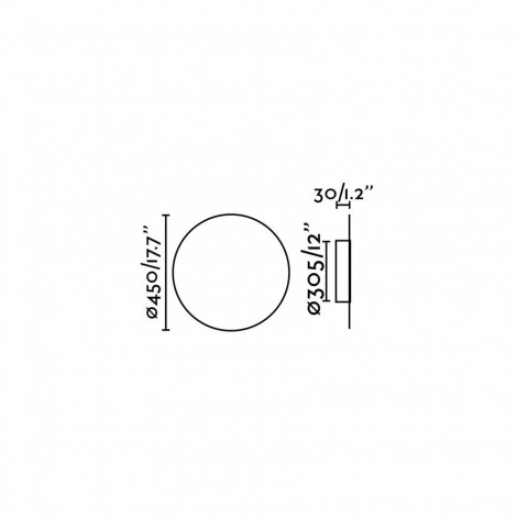 FARO BOARD 450 Aplique Negro 12W