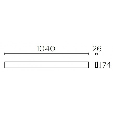 LEDSC4 FINO 1040 Aplique blanco