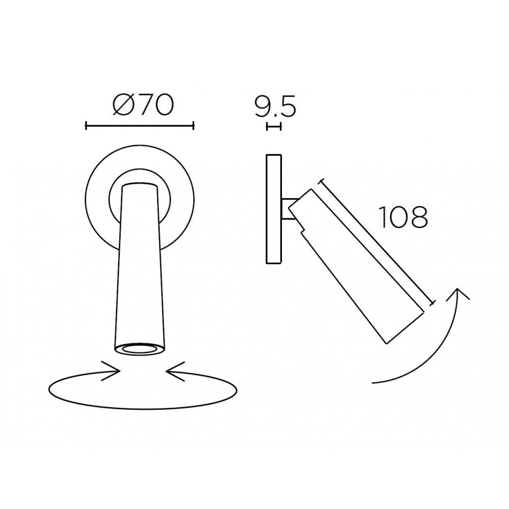 Comprar Aplique Handy blanco con lector LED, cargador USB y estante