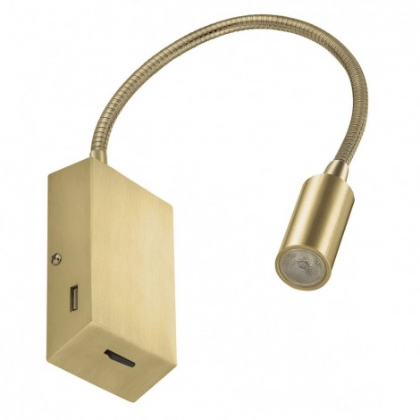 EXO LIGHTING LEIDEN USB Aplique lector oro