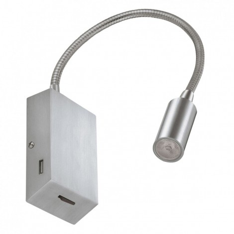 EXO LIGHTING LEIDEN USB Aplique lector níquel