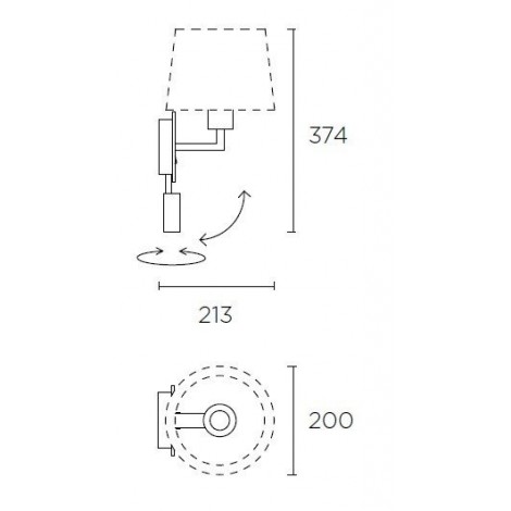 LEDSC4 BALI Estructura cromo con lector