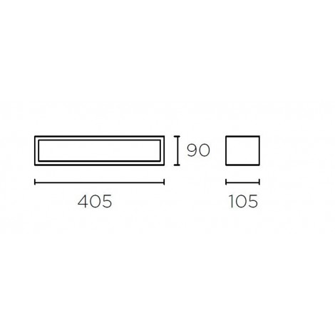 LEDSC4 FLOW Aplique de baño cristal matizado