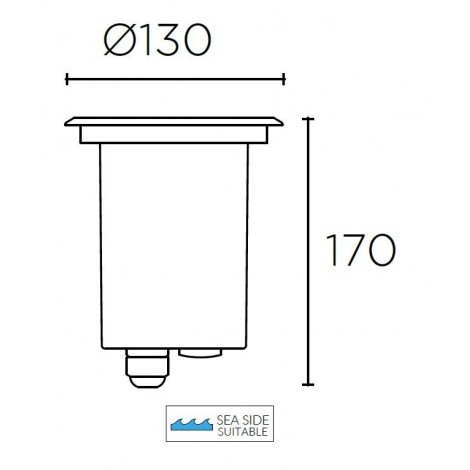 LEDSC4 Gea Technopolymer GU10 Round