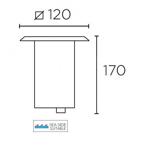 LEDSC4 Gea Technopolymer GU10 Square