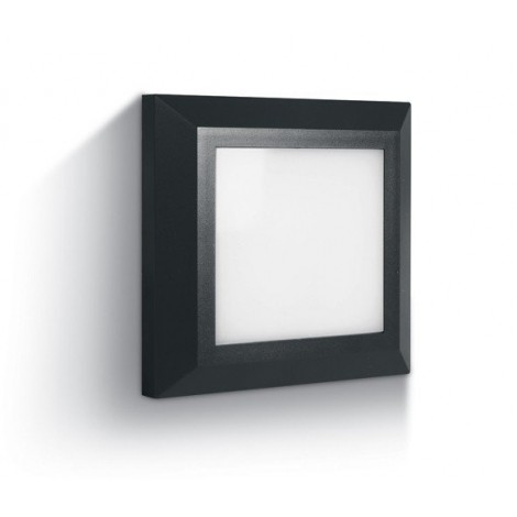 ONE LIGHT Aplique cuadrado antracita LED 3,5W