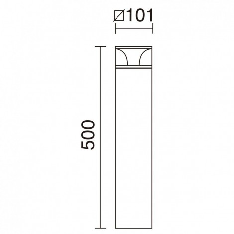 DOPO ODIN BALIZA ANTRACITA H500 IP65