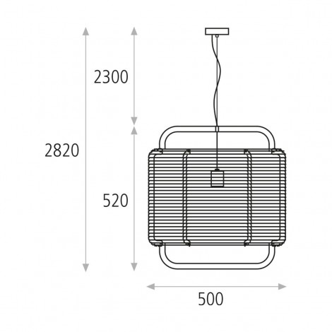 ACB CORDA 500 Colgante Negro