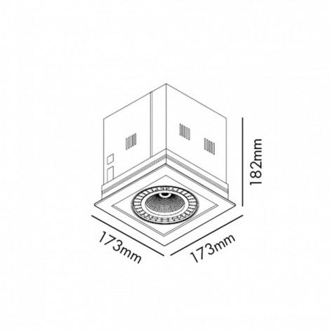 FARO COLIN-1 NEGRO LED 18-25W 2700K 20º
