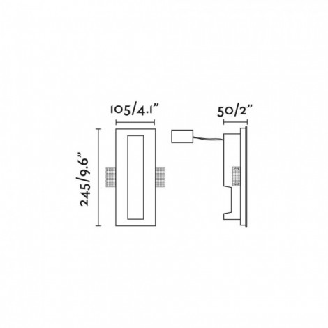 FARO PLAS RCT Empotrable Yeso