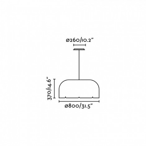 FARO MUTE Colgante Marrón/Gris Dimable 3000K