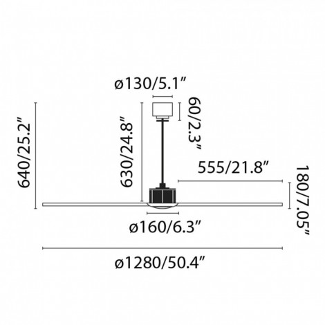 FARO JUST FAN M DC LED Ventilador de techo cobre/negro