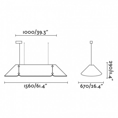 FARO FONOVIA 1560 Colgante Gris 4000K