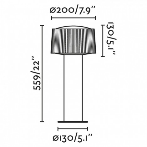 FARO MUFFIN 559 Baliza gris oscuro
