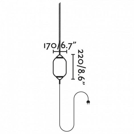 FARO SAIGON OUT R17 Lámpara Portátil Colgante