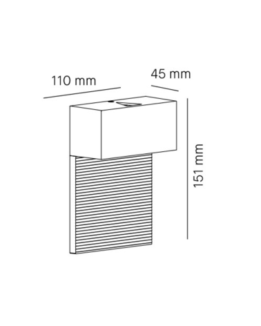 MILAN MINI G9 150 Aplique Blanco Mate