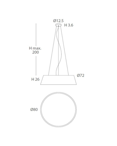 Ole by FM DRUM Lámpara colgante cuerda Ø80cm