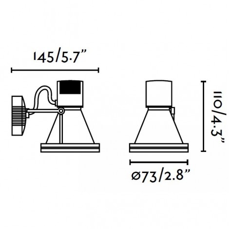 FARO PROJECT 73 Proyector Gris Oscuro