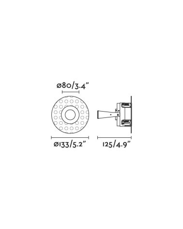 FARO FRESH IP65 TRIMLESS Blanco