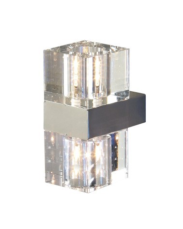 SCHULLER CUBIC Aplique cristal transparente