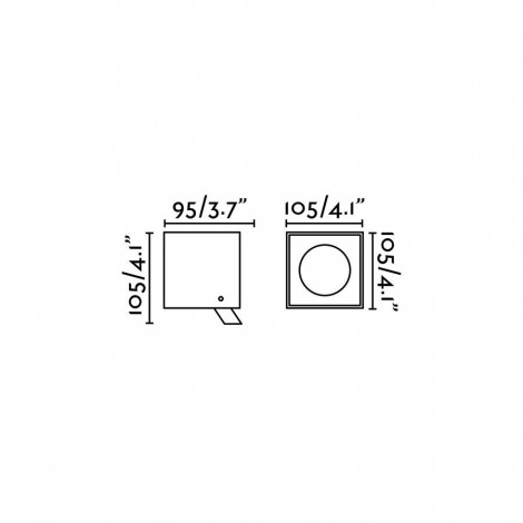 FARO OKO Lámpara Proyector Gris Oscuro