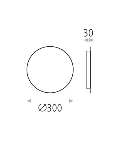 ACB SATURNA APLIQUE NEGRO Ø30